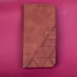 Smart Velvet iPhone 14 oldalra nyíló tok, barna