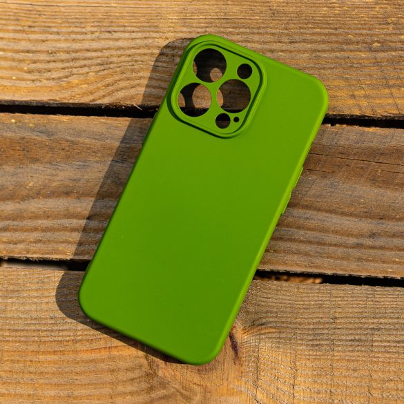 Silicone Case iPhone 7/8/SE (2020/2022) szilikon hátlap, tok, zöld