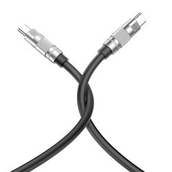 XO NB-Q228B USB-C-USB-C kábel, 60W, 1.2m, fekete