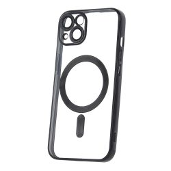   Color Chrome Mag case iPhone 13 magsafe kompatibilis kameravédős hátlap, tok, fekete