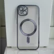Color Chrome Mag case iPhone 14 MagSafe kameravédős hátlap, tok, fekete