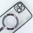 Color Chrome Mag case iPhone 14 MagSafe kameravédős hátlap, tok, fekete