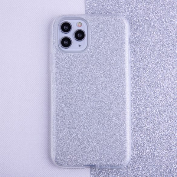 Glitter 3in1 Case Samsung Galaxy A14 4G/A14 5G hátlap, tok, ezüst