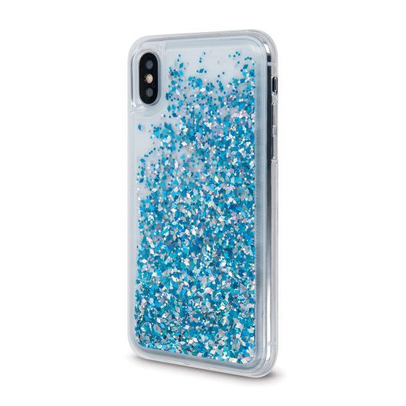 Liquid Sparkle Samsung Galaxy A34 5G hátlap, tok, kék