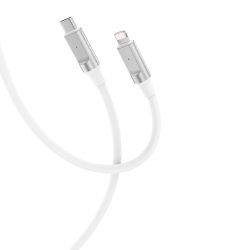 XO NB-Q252A USB-C-Lightning kábel, 27W, 1m, fehér