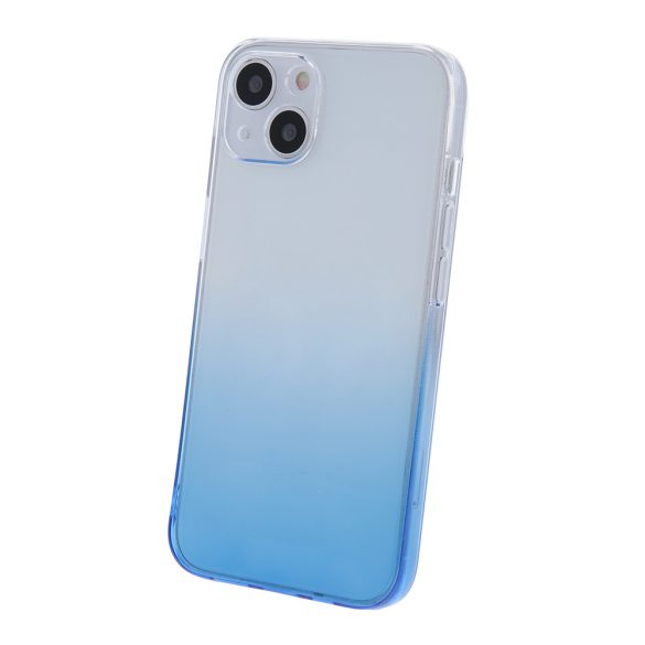 Gradient Case iPhone 15 Pro szilikon hátlap, tok, kék-átlátszó