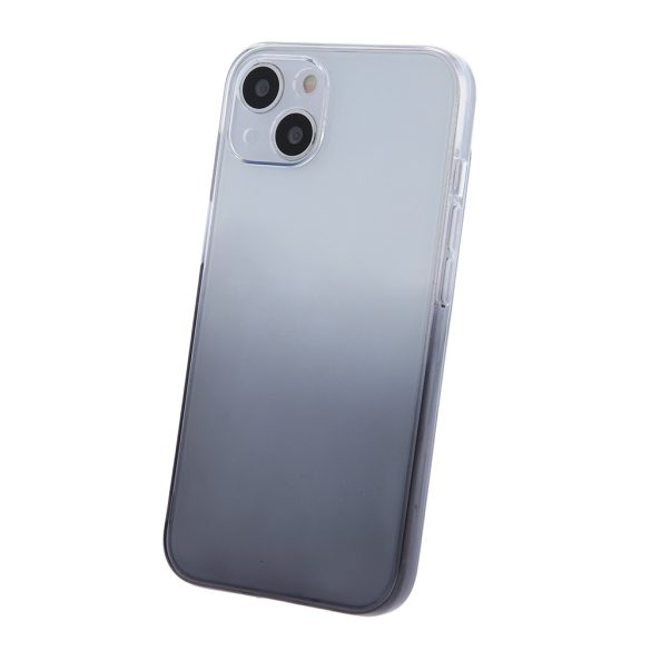 Gradient Case iPhone 15 Pro szilikon hátlap, tok, szürke-átlátszó