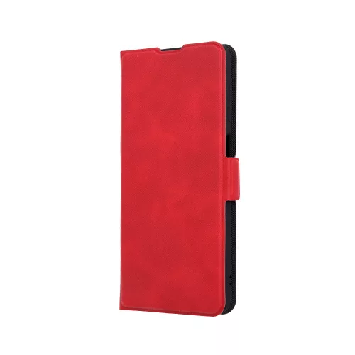 Smart Mono iPhone 15 oldalra nyíló tok, piros