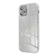 Glitter 3in1 Case iPhone 15 Pro hátlap, tok, ezüst