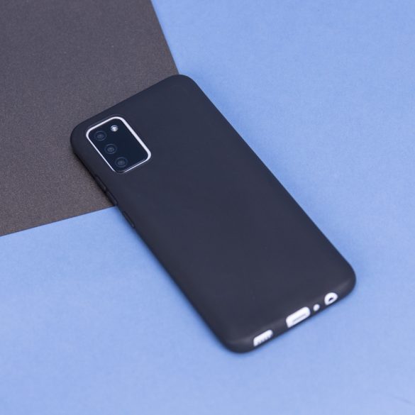 Samsung Galaxy A55 5G Matt TPU szilikon hátlap, tok, fekete