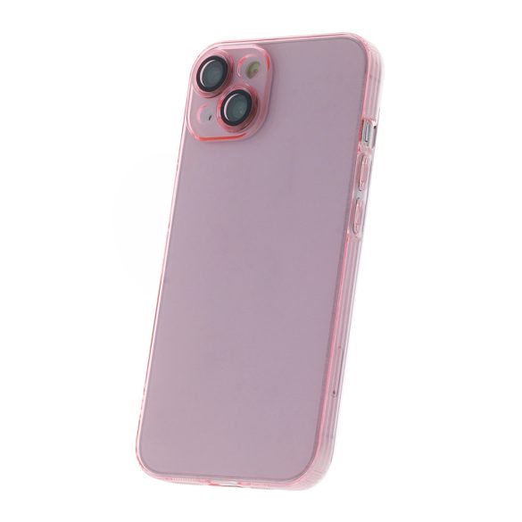 Slim Color Samsung Galaxy A55 5G kameravédős hátlap, tok, rózsaszín