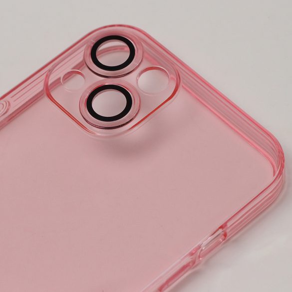 Slim Color Samsung Galaxy A55 5G kameravédős hátlap, tok, rózsaszín