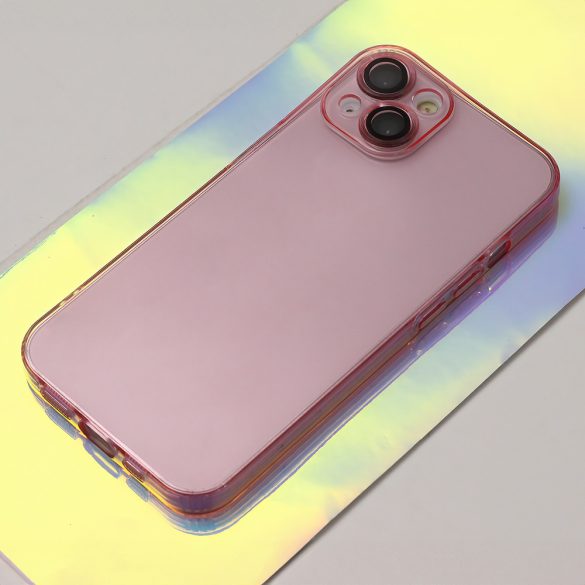 Slim Color Samsung Galaxy S24 Ultra kameravédős hátlap, tok, rózsaszín