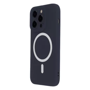 Silicon Soft Mag Case iPhone 14 6,1" tok, sötétkék