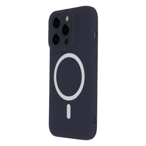 Silicon Soft Mag Case iPhone 15 6,1" tok, sötétkék