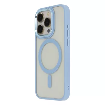 Satin Elegant Mag Case iPhone 15 Plus 6,7" tok, kék