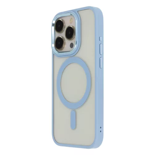 Satin Elegant Mag Case iPhone 15 6,1" tok, kék