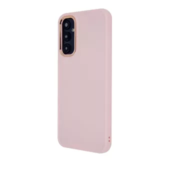 Satin Elegant Case iPhone 15 Plus 6,7" tok, rózsaszín
