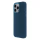 Satin Touch Case Samsung Galaxy S24 Plus tok, sötétkék