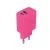 Setty hálózati töltő USB + USB-C 20W LSIM-AC-206 , rózsaszín