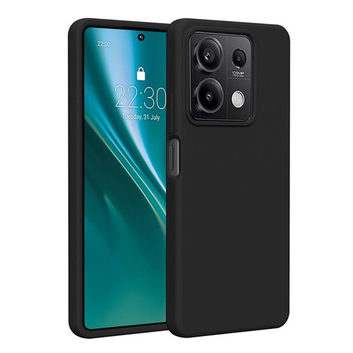 Etteri Silicone case for Xiaomi Redmi Note 13 5G tok, fekete