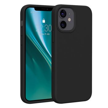   Etteri Silicone case iPhone 12 / 12 Pro 6,1" tok, fekete