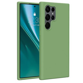 Etteri Silicone case Samsung Galaxy S23 Ultra tok, zöld