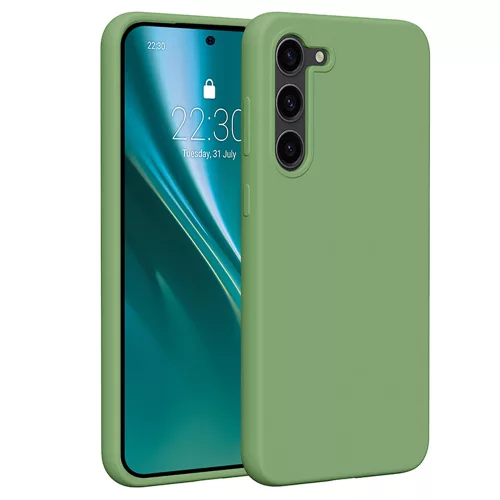 Etteri Silicone case Samsung Galaxy S23 Plus tok, zöld