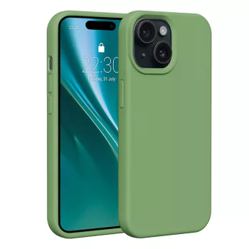 Etteri Silicone case iPhone 15 6,1" tok, zöld