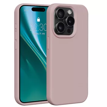   Etteri Silicone case iPhone 15 Pro 6,1" tok, rózsaszín