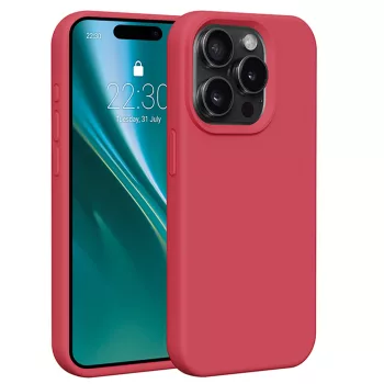 Etteri Silicone case iPhone 15 Pro 6,1" tok, piros