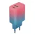 Setty hálózati töltő USB + USB-C 20W LSIG-AC-20 , rózsaszín-turquoise gradient