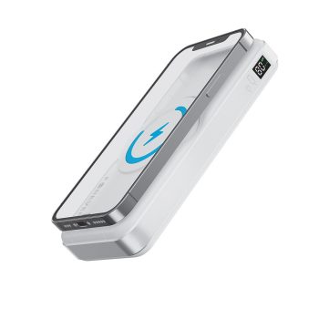   Forever vezeték nélküli powerbank MATB-300 10000 mAh 3in1 fehér