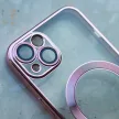 Color Chrome Mag case iPhone 16 Plus MagSafe kameravédős hátlap, tok, rozé arany