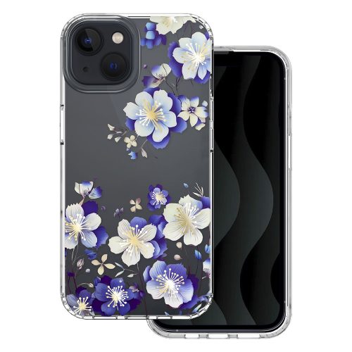 IMD Print Floral case iPhone 16 hátlap tok, tok, mentazöldás, színes