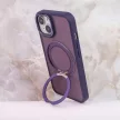 Mag Ring Rotating case iPhone 16 Plus MagSafe hátlap, tok, gyűrűs kitámasztóval, lila
