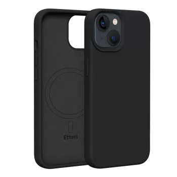Etteri Silicone Mag case iPhone 13 6,1" tok, fekete