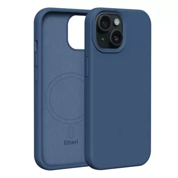 Etteri Silicone Mag case iPhone 15 6,1" tok, kék