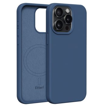   Etteri Silicone Mag case iPhone 15 Pro Max 6,7" tok, kék