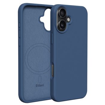   Etteri Silicone Mag case iPhone 16 6,1" tok, sötétkék