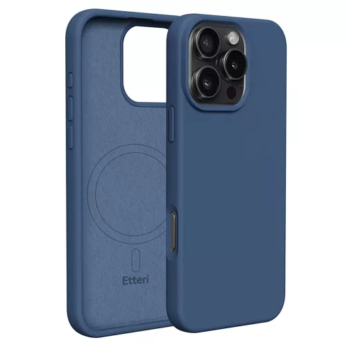 Etteri Silicone Mag case iPhone 16 Pro Max 6,9" tok, sötétkék