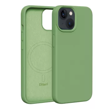 Etteri Silicone Mag case iPhone 13 6,1" tok, zöld