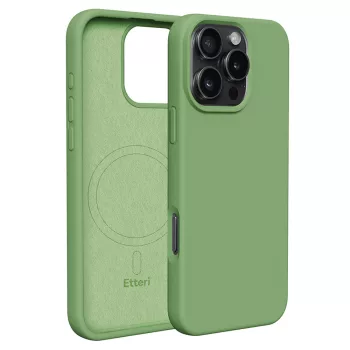   Etteri Silicone Mag case iPhone 16 Pro Max 6,9" tok, zöld