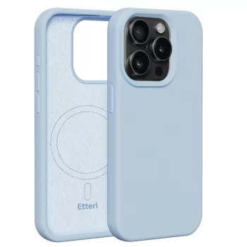 Etteri Silicone Mag case iPhone 15 Pro 6,1" tok, kék