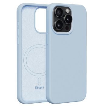   Etteri Silicone Mag case iPhone 15 Pro Max 6,7" tok, kék