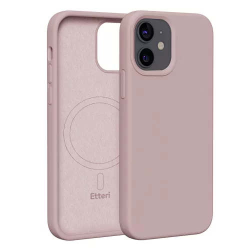 Etteri Silicone Mag case iPhone 12 / 12 Pro 6,1" tok, rózsaszín