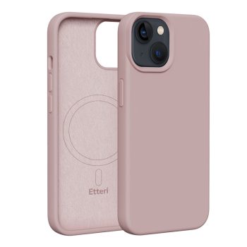   Etteri Silicone Mag case iPhone 13 6,1" tok, rózsaszín