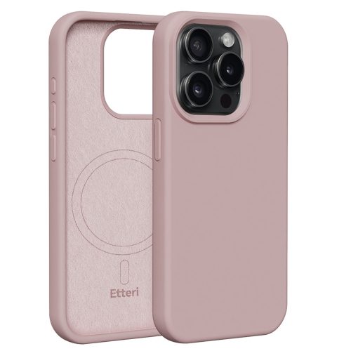 Etteri Silicone Mag case iPhone 15 Pro 6,1" tok, rózsaszín