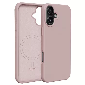   Etteri Silicone Mag case iPhone 16 6,1" tok, rózsaszín