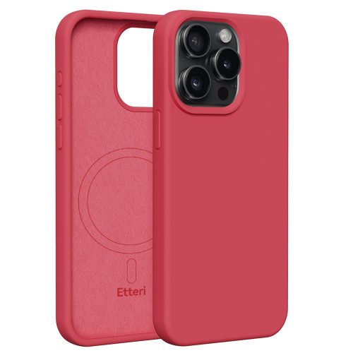 Etteri Silicone Mag case iPhone 15 Pro Max 6,7" tok, piros